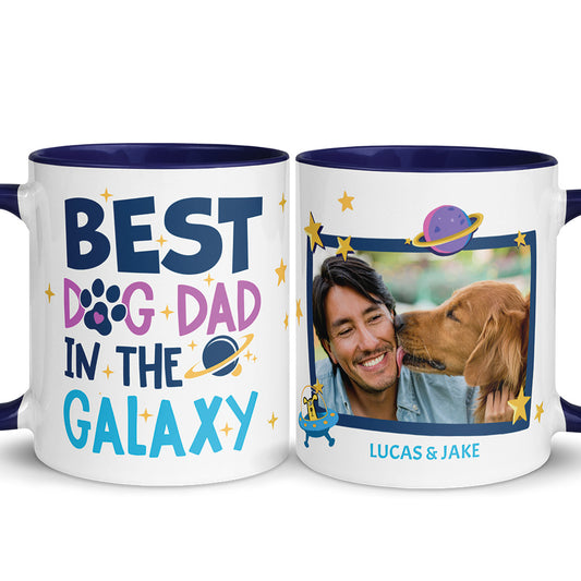 Best Dog Dad in the Galaxy Photo Mug For Him